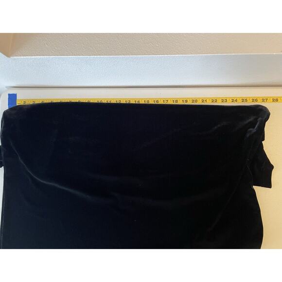 Quacker Factory Top Womens Size 2X Black Short Sleeve Velvet Velour Embellished - Picture 5 of 7